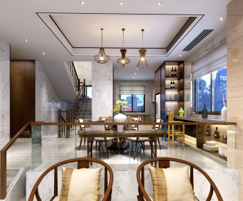 New Chinese Style Dining Room-ID:858218255