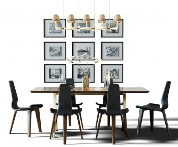 Nordic Style Dining Table And Chairs-ID:124237366