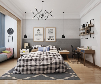 Nordic Style Bedroom-ID:281122846