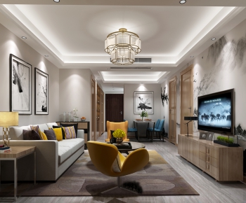 Modern A Living Room-ID:408813854