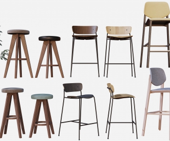 Nordic Style Bar Chair-ID:650367731