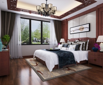 Chinese Style Bedroom-ID:867412322