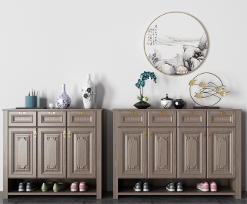 New Chinese Style Shoe Cabinet-ID:288746754