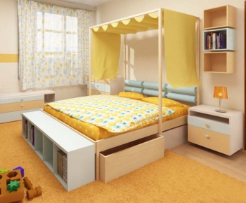 Modern Child's Bed-ID:396228278