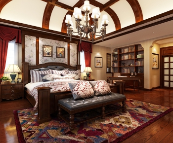 American Style Bedroom-ID:250372292