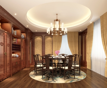 Chinese Style Dining Room-ID:560943521