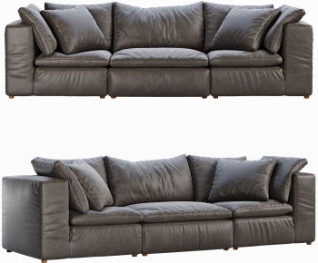 Modern Three-seat Sofa-ID:124629499