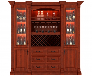 New Chinese Style Wine Cabinet-ID:587341449