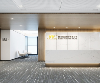 Modern Office Reception Desk-ID:140446533