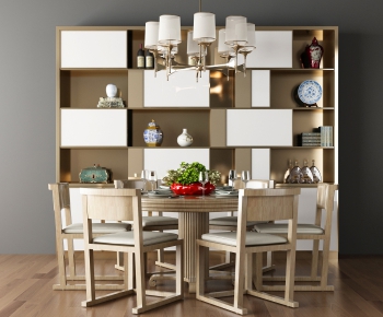 Simple European Style Dining Table And Chairs-ID:602237626