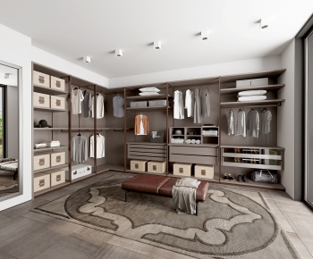 Modern Clothes Storage Area-ID:243184492