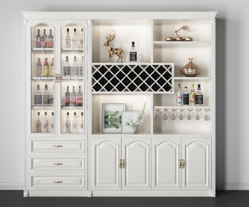Simple European Style Wine Cabinet-ID:247569757