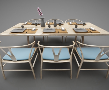 New Chinese Style Dining Table And Chairs-ID:826481656