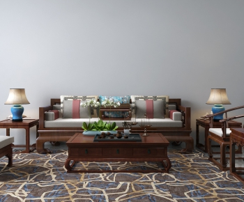 New Chinese Style Sofa Combination-ID:166695853