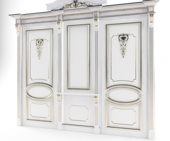 European Style Solid Wood Door-ID:586995289