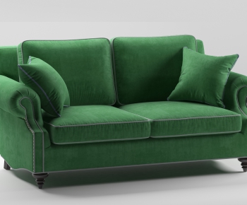 Simple European Style A Sofa For Two-ID:466252335