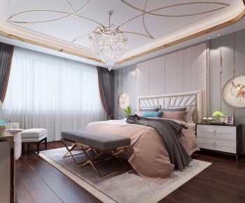 New Chinese Style Bedroom-ID:657203827