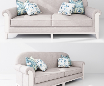 Simple European Style A Sofa For Two-ID:809499252