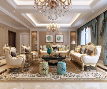 Classical Style A Living Room-ID:251361155