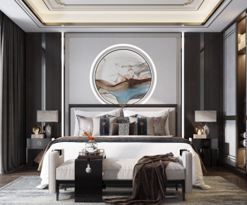 New Chinese Style Bedroom-ID:139830675