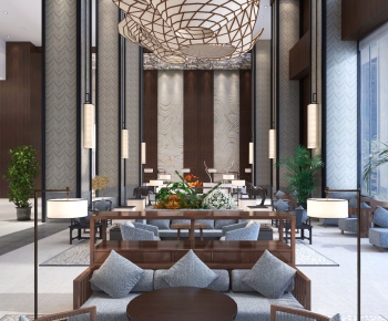 New Chinese Style Lobby Hall-ID:468466435