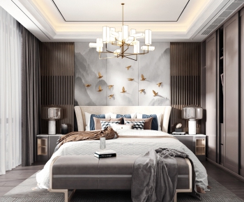 New Chinese Style Bedroom-ID:300743866