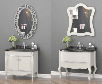 Simple European Style Bathroom Cabinet-ID:755565335