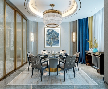 New Chinese Style Dining Room-ID:485732693