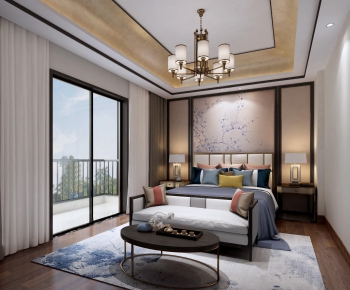 New Chinese Style Bedroom-ID:785508516