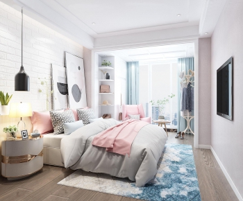 Nordic Style Bedroom-ID:389215958