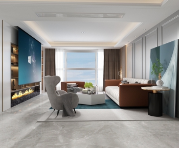 Modern A Living Room-ID:994451226