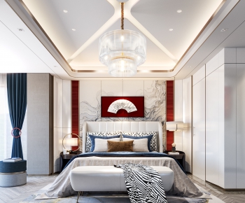 New Chinese Style Bedroom-ID:968434765