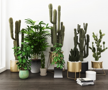 Modern Potted Green Plant-ID:531356325