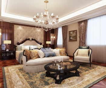 Simple European Style Bedroom-ID:641960699