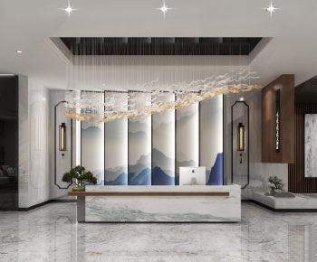 New Chinese Style Lobby Hall-ID:908692768