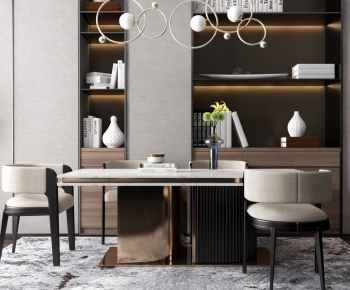 Modern Dining Table And Chairs-ID:520744787