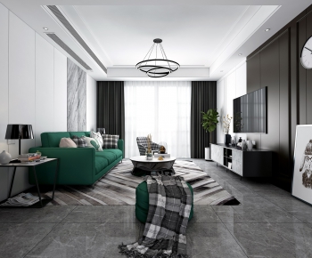 Nordic Style A Living Room-ID:990064132