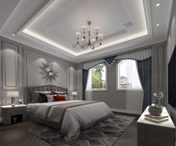 American Style Bedroom-ID:884737279