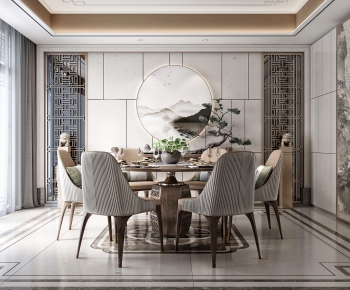 New Chinese Style Dining Room-ID:115534119