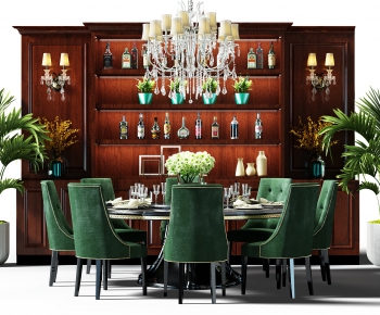 European Style Dining Table And Chairs-ID:716564481
