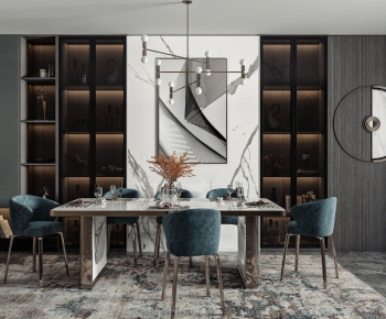 Modern Dining Table And Chairs-ID:971326825