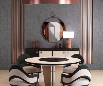 意大利CIPRIANI HOMOOD品牌 后现代圆形餐桌椅-ID:784251948