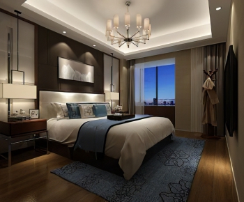 New Chinese Style Bedroom-ID:941069349