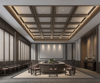 New Chinese Style Meeting Room-ID:954064686