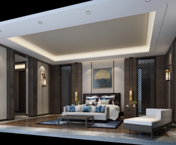 New Chinese Style Bedroom-ID:821798253