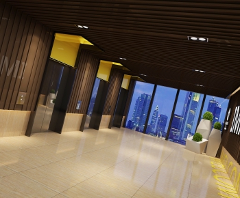 Modern Corridor/elevator Hall-ID:399061664