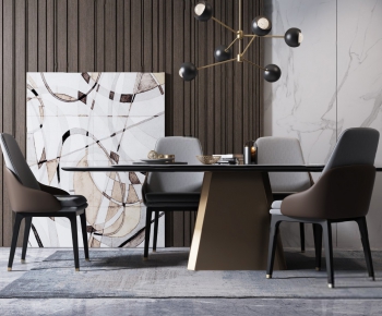 Modern Dining Table And Chairs-ID:883976894