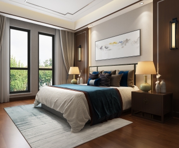 New Chinese Style Bedroom-ID:762048169