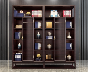 New Chinese Style Bookcase-ID:605243367