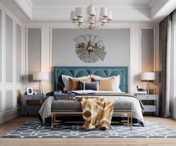 Simple European Style Bedroom-ID:106583926